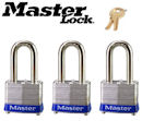 Masterlock 3TRILF - Set of 3 Padlocks - Laminated Keyed Alike