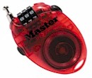 Masterlock retractable cable lock 4603