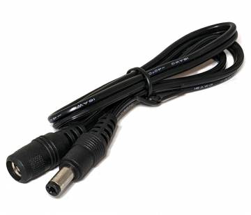 12v Coax Extension Cord for Heated Gear 24"