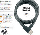 Onguard 5036 Steel Braided cable lock 20mm x 185cm