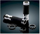 Hustler Billet Chrome Grips for Sport Bikes - Kuryakyn 8717