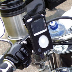 eCaddy Lite with iPod mounted