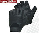 Castle Streetwear Gel Fingerless Gloves Black