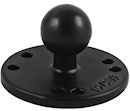 RAM-B-202U 2.5" Round Base with the AMPs Hole Pattern & 1" Ball