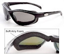 Curv-Z Foam Insulated Sunglasses - Black Frame
