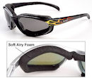 Curv-Z Foam Insulated Sunglasses - Flame Frame