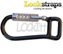 Lockstraps Single Locking Carabiner - Helmet & Gear Lock