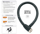 Onguard 5023 Armored Steel Cable Lock