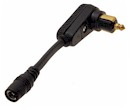 Powerlet Low Profile to Coax Female PPC-028