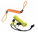 Coiled reminder cord for Disc Locks