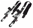 Powertye Big Daddy Deluxe 2" tie down set (pair) with Ratchet + Sheepskin