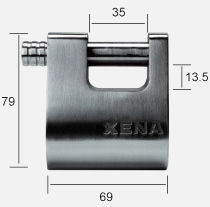 Xena XBL2-35 Bullett Lock Dimensions