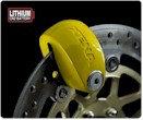 Xena XX10 Yellow  Chro-moly Alarmed Disc Lock