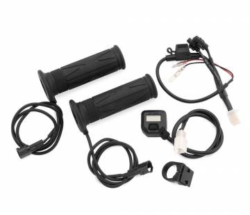 BikeMaster Heated Grips 7/8 with LCD Voltage Display