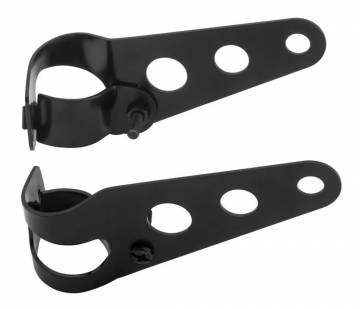 BikeMaster Universal Headlight Brackets Black 31-38mm