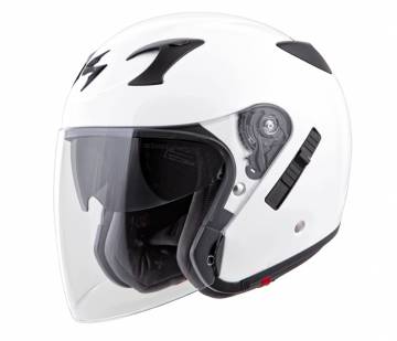 Scorpion EXO-CT220 White Open Face Helmet