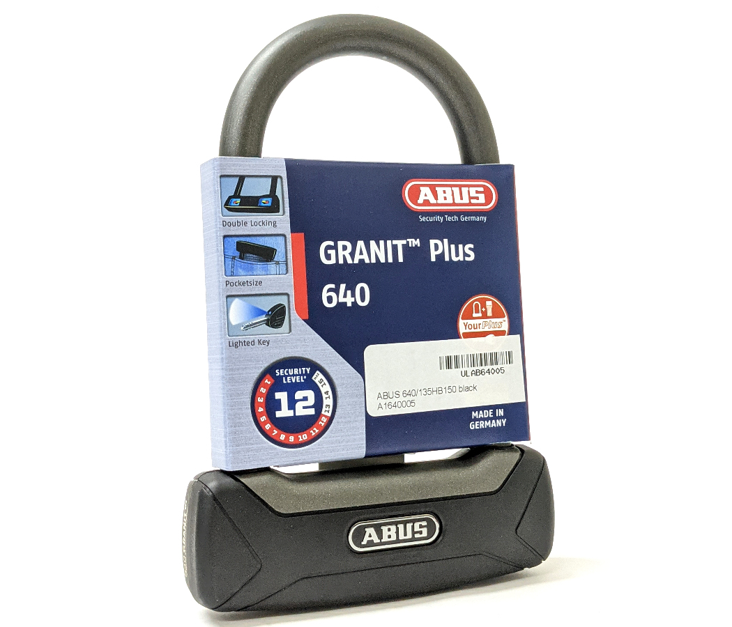 Hover Comorama Ass Lockitt Mobile Security & Accessories: ABUS Granit 640 Mini U Lock Black