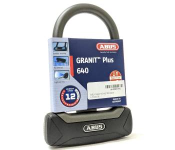 ABUS Granit Plus 640 U-Lock 230x83mm - Black