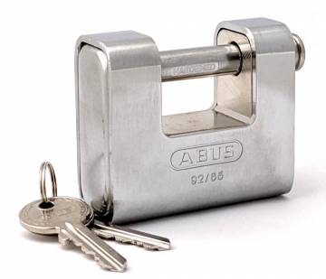 Lockitt Mobile Security & Accessories: ABUS 92/80 Monoblock Padlock