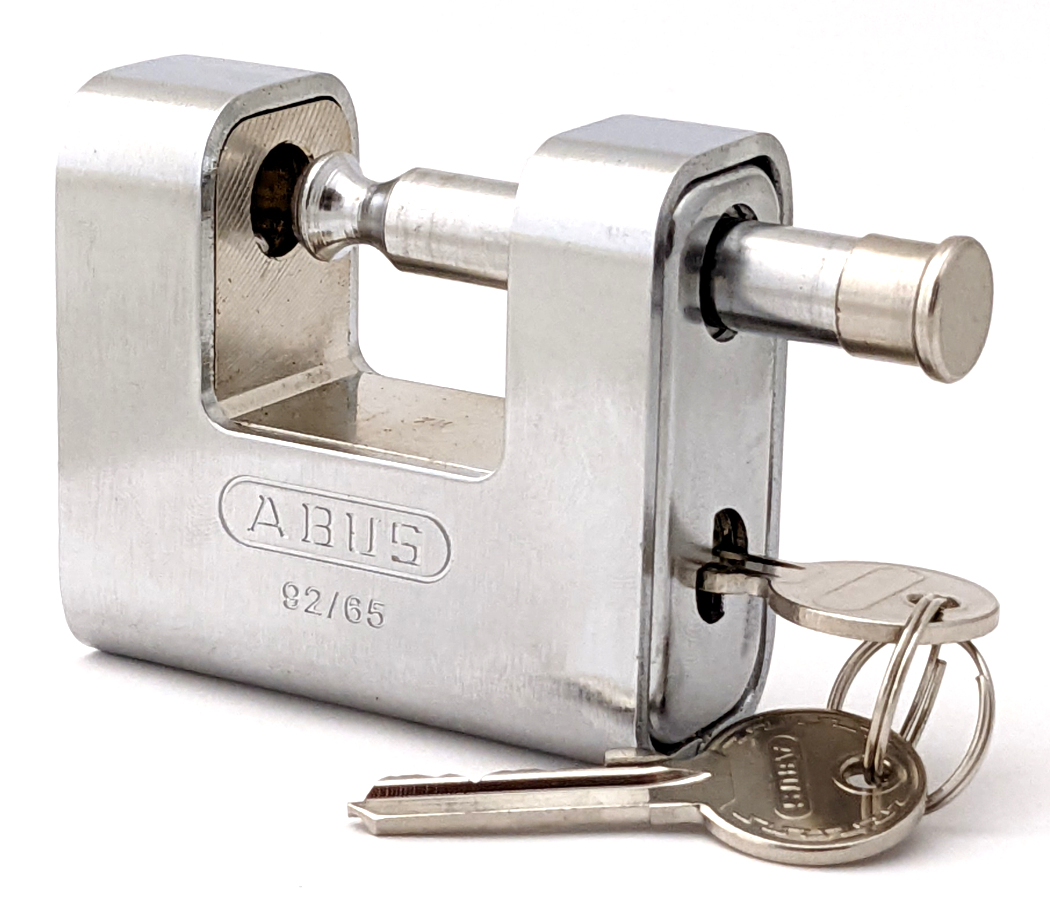 ABUS 92/65mm Monoblock Brass Body Shutter Padlock Carded ABU9265C 