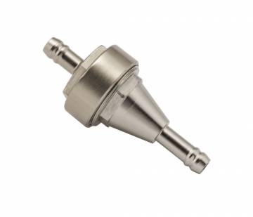 BikeMaster Aluminum In-line Fuel Filter Titanium