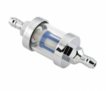 BikeMaster Chrome Inline Fuel Filter