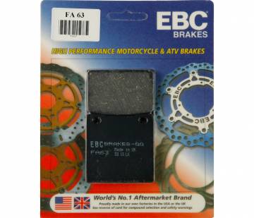 Brake Pads EBC FA63 Aramid Fiber Organic