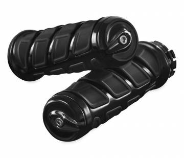 Kuryakyn 6351 Kinetic Grips Black Harley Dual Cable
