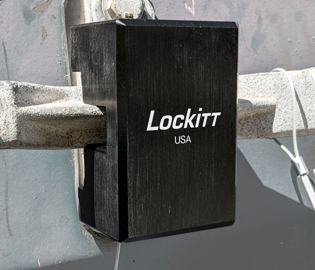 Hidden-Shackle Aluminum Container Door Lock - PACLOCK
