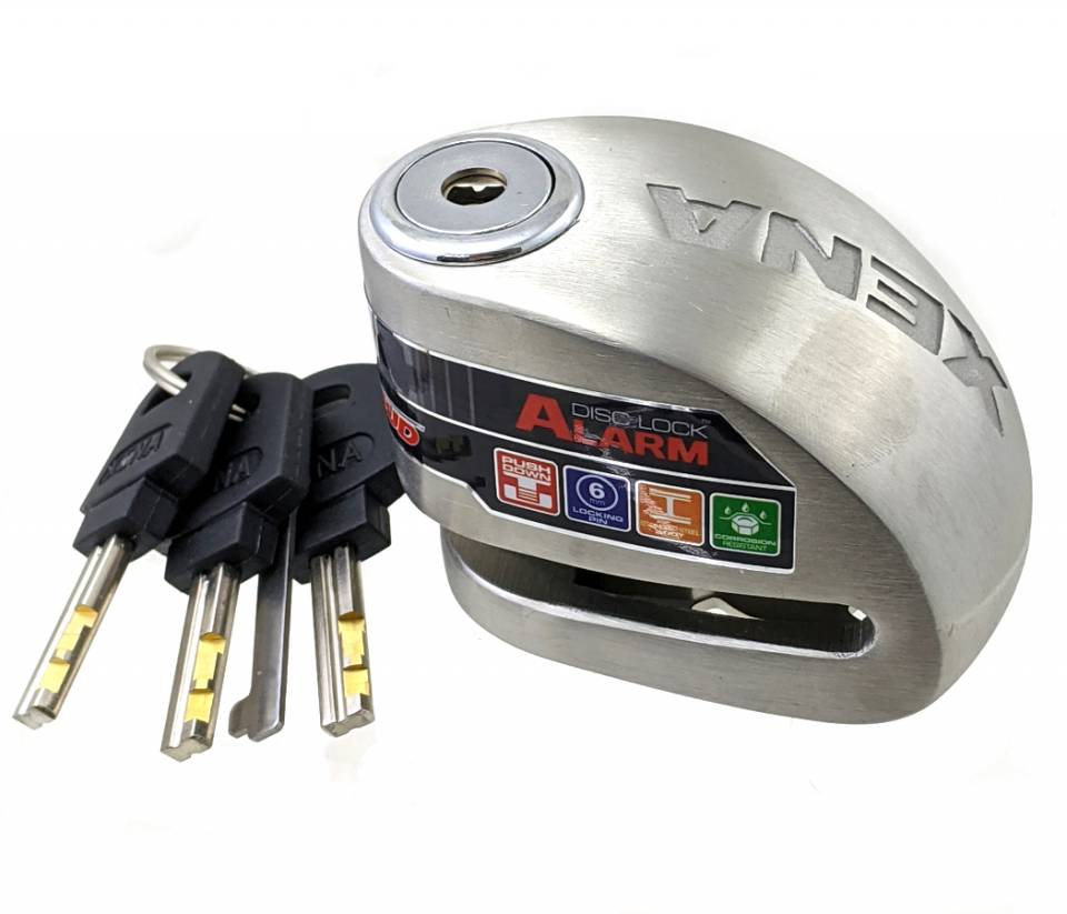 Lockitt Security Products: Xena XX6 Stainless Alarmed Scooter Disc