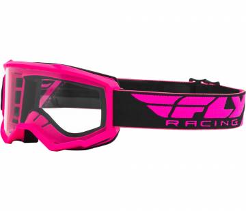 Fly Racing Focus Goggle Pink - Clear Lens