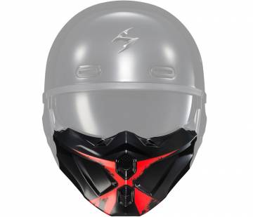 Scorpion Covert X Face Mask Ray Gloss Red