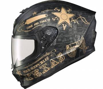 Scorpion EXO-R420 Helmet Lone Star Black/Gold