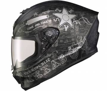 Scorpion EXO-R420 Helmet Lone Star Black/Silver
