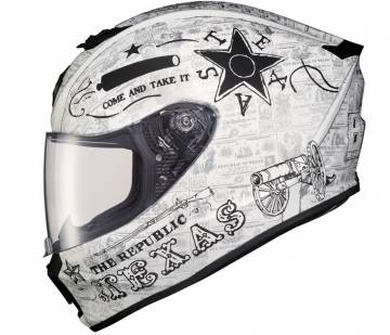 Scorpion EXO-R420 Helmet Lone Star White