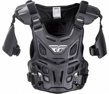 Fly Racing Revel Off-Road Roost Guard Black CE Adult