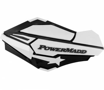 PowerMadd Sentinal Handguards Black/White