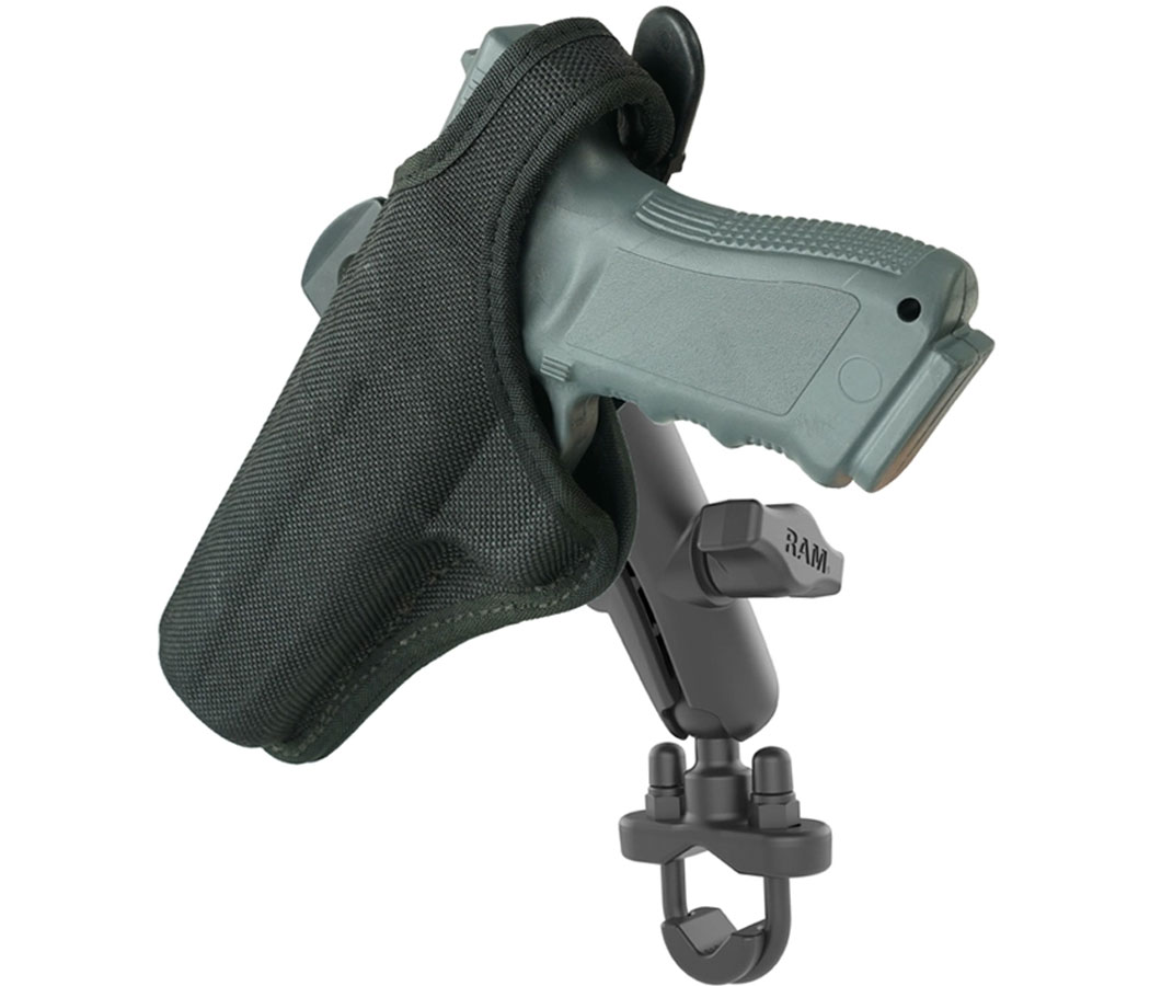 Lockitt Mobile Security & Accessories: RAM Mounts Hand Gun Holster  Handlebar Mount Kit