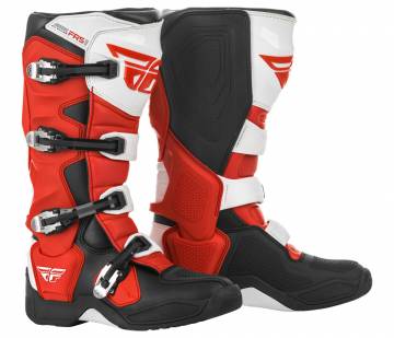 Fly Racing FR5 Moto-X Boots Red Black White