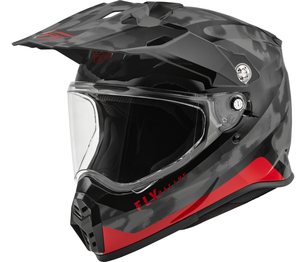 springvand Thriller serie Lockitt Mobile Security & Accessories: Fly Racing Trekker Helmet Pulse  Black Camo Red