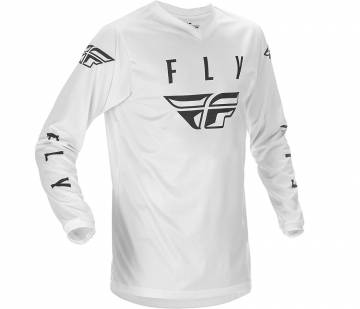 Fly Racing Universal Jersey White/Black