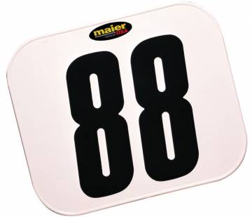 Maier Rectangular Class C Number Plate (White)