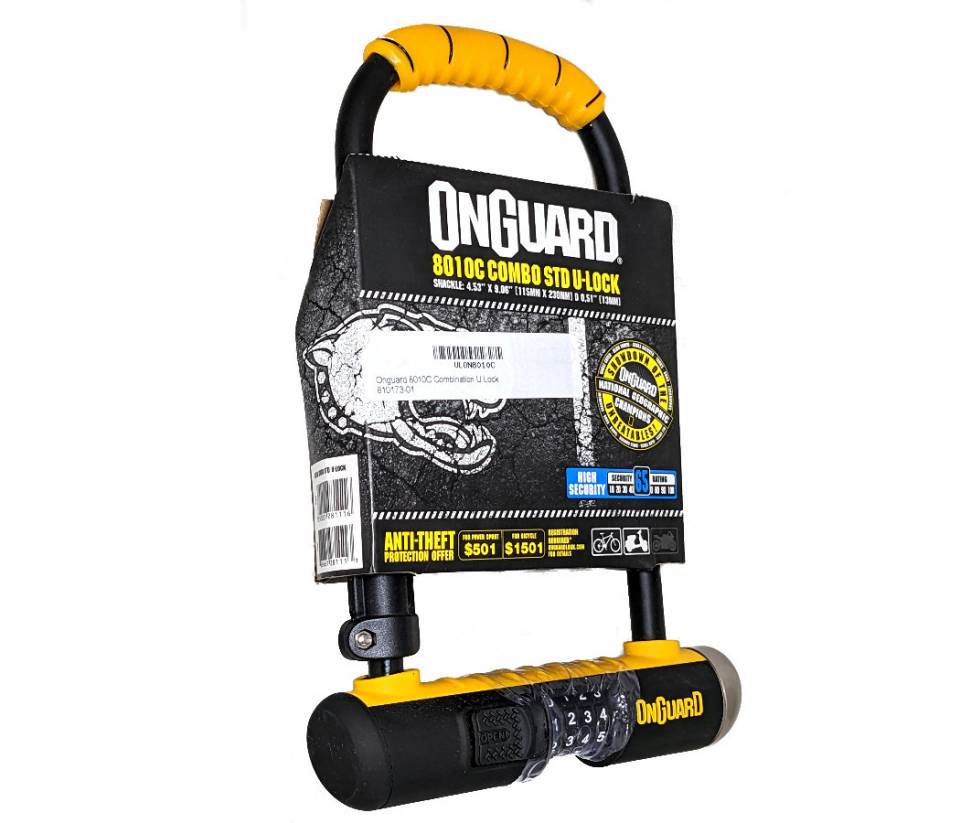 On-guard Bulldog Combo – Lucchetto A Catena Di Sicurezza Nero Con Grillo E Cavo In Acciaio