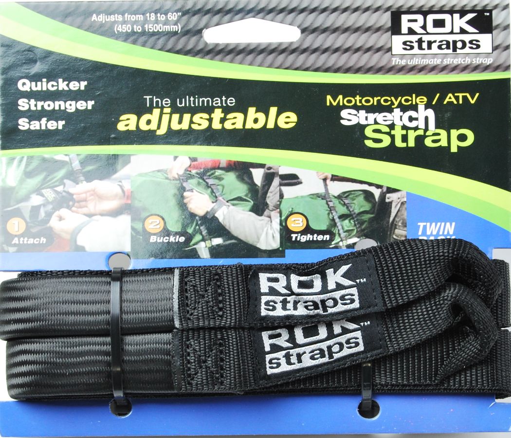 ROK Straps Black Adjustable 18 to 60 inch