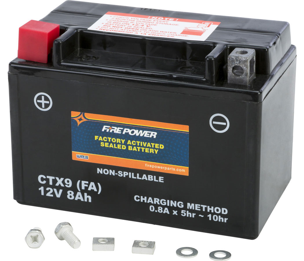 Ctx9-bs(fa) Fire Power Factory Activated Sealed Battery
