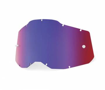 100% RC2/AC2/ST2 Replacement Sheet Mirror Red/Blue Lens