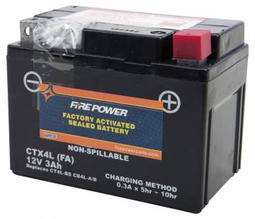 Fire Power AGM Battery CTX4L-BS  (YTX4L-BS)