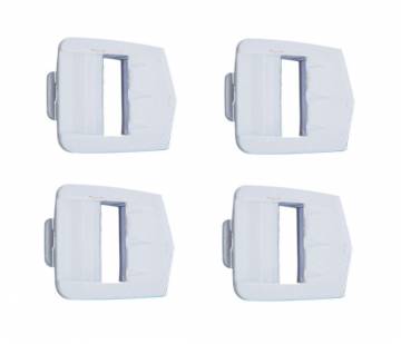 Fly Racing Kinetic/Maverik Strap Receiver Kit Adult White 4/Pc