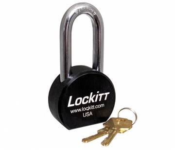 Lockitt 7050A Padlock Black 2 inch Shackle