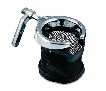 Kuryakyn 1462 Mesh Basket Drink Holder Chrome